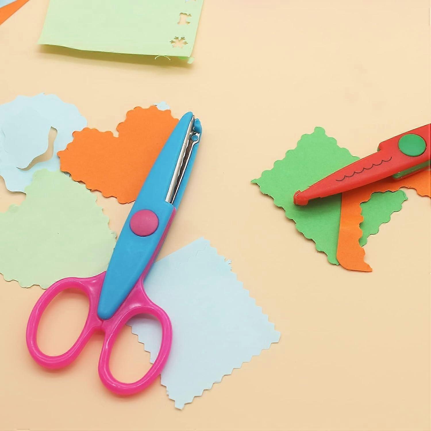 Children's Craft Scissors Set of 6 Children's Zigzag Scissors 8 Pieces ...