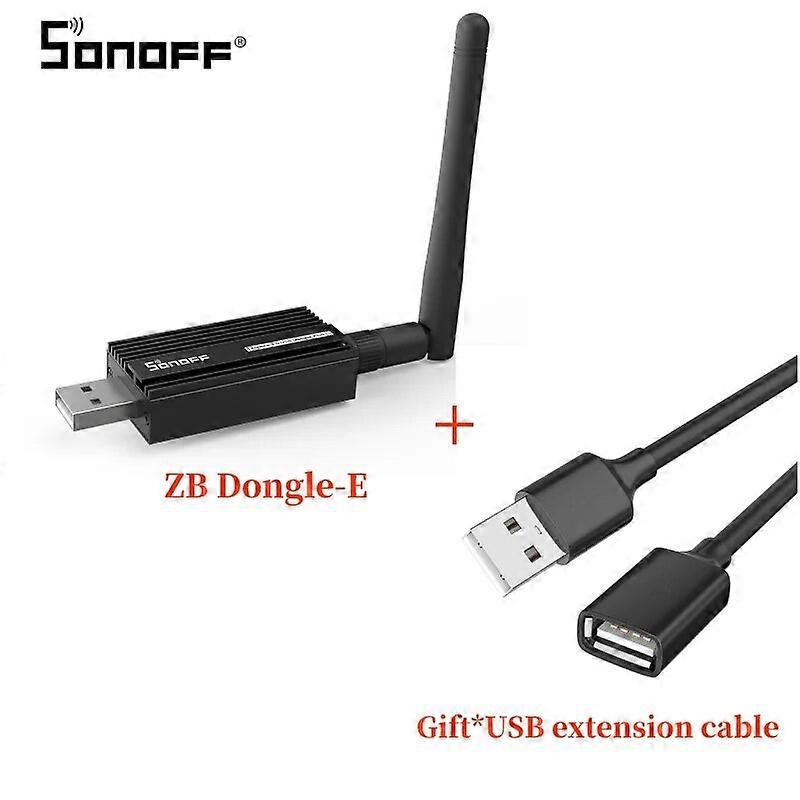 SONOFF ZB Dongle-E Universal Zigbee Gateway mit USB-Verlängerungskabel Unterstützung über ZHA oder Zigbee2MQTT Funktioniert mit Alexa Google Home