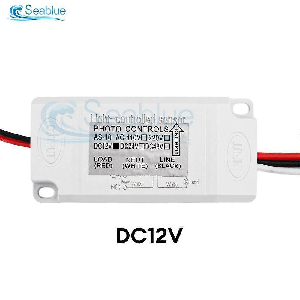 Mini Light Control Photoelectric Sensor Switch Outdoor Rainproof Lightning Protection Smart Delay Sensor DC 12V 24V AC 110V 220V