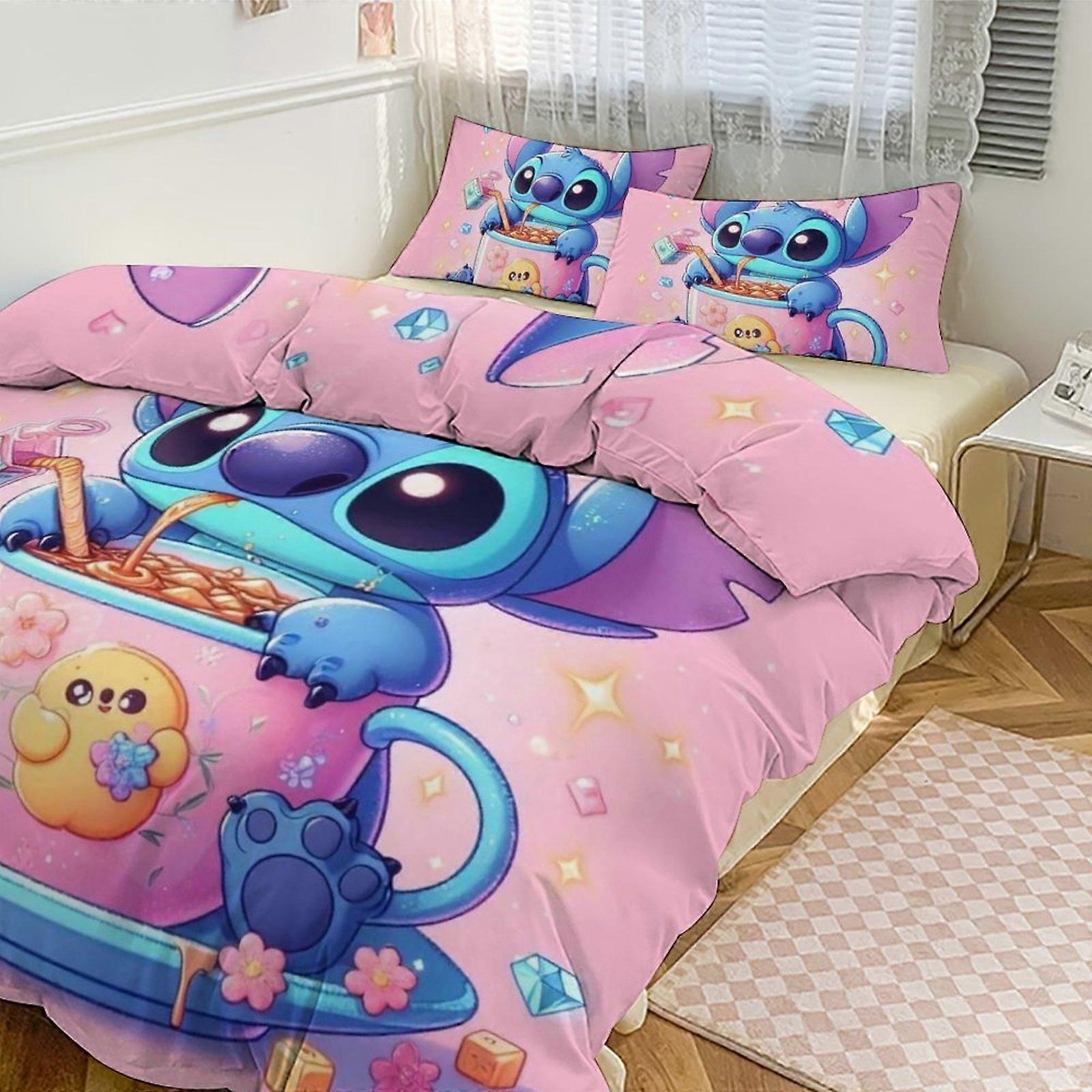 סט מצעים XU33 סט מצעים הדפס תפר דפוס שמיכת קוב סט 3 חלקים 1 כיסוי שמיכה ו -2 ציפיות לנשים גברים בני נוער PW33