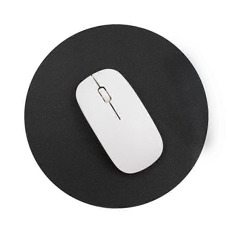 Mouse Pad Environmentally Friendly Natural Cork and PU Leather Material Round 20cm Office Mouse Pad Waterproof Double-sided Mouse Pad for PC, Computer