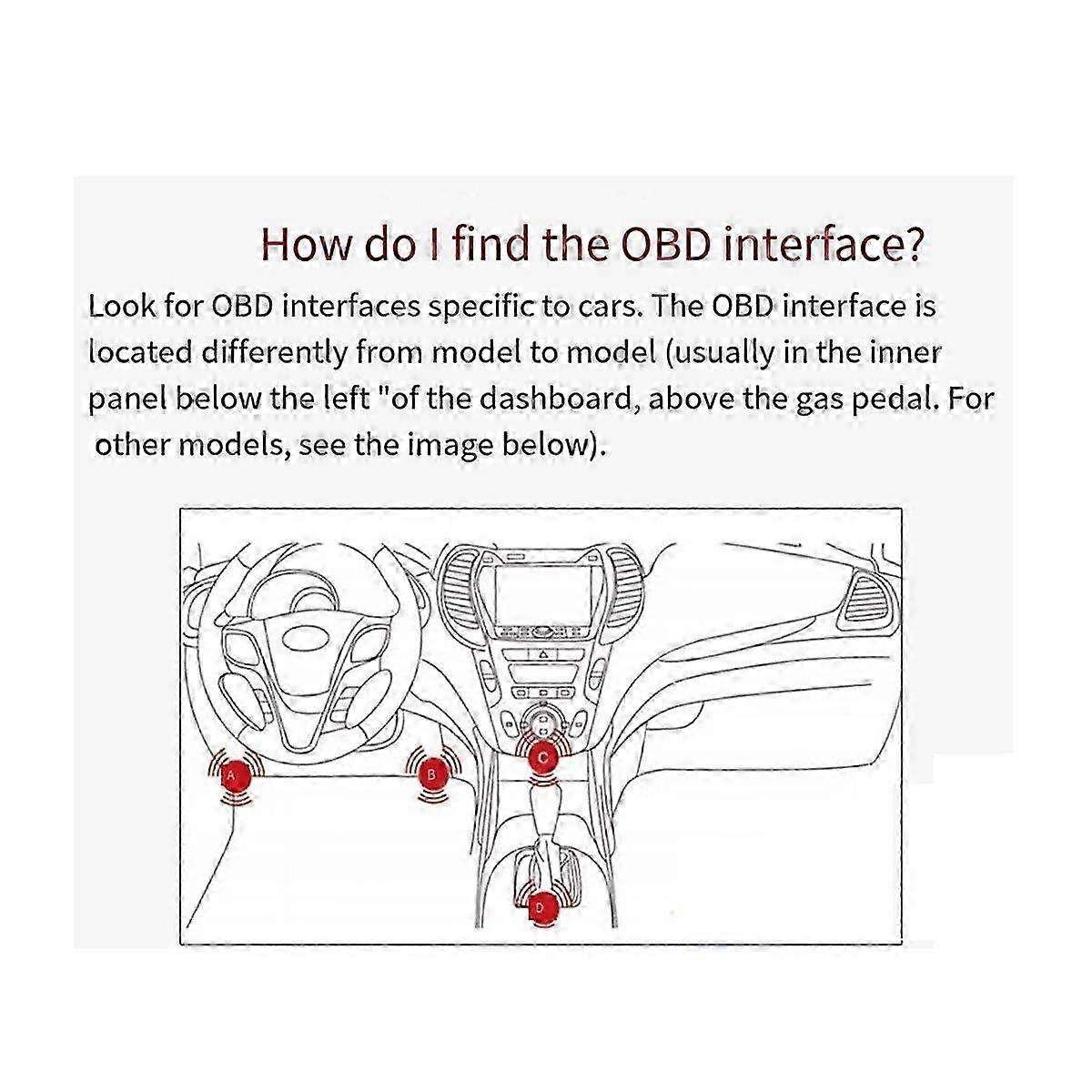 V100 Herramientas de diagnóstico del automóvil Escáner de pantalla digital Lector de código universal OBD2 Prueba del probador de encendido
