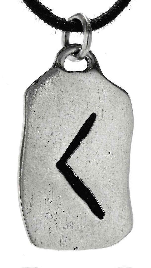 Runa Kenaz 310 con Cadena de Serpiente - Plata
