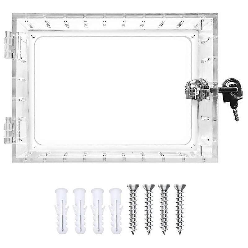 Boîtier de verrouillage de thermostat universel avec clé, garde de thermostat transparent pour thermostat mural.5 pouces Hx4,72 pouces Lx1,65 pouce P