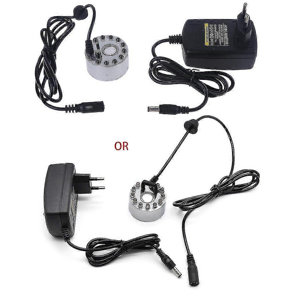 Ultrasonic Mist Maker Generator Fogger Nebulizer Water Fountain Pond 12 Led Atomizer Air Humidifier