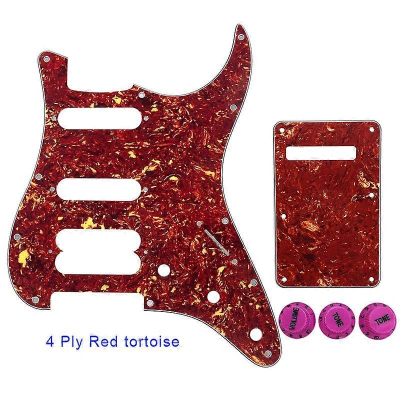Deler - For FD US 72' 11 Skruehull Standard Strat Player Humbucker Hss Gitar Plektrebrett & Bakplate og Kontroll knapp