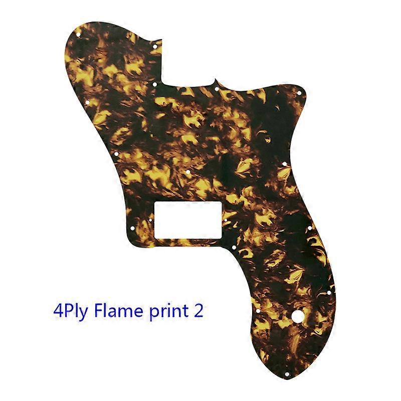 Custom Parts - For US FD 72 Tele Deluxe Reissue Guitar Pickguard With 1 PAF Humbucker Replacement Multicolor Choice