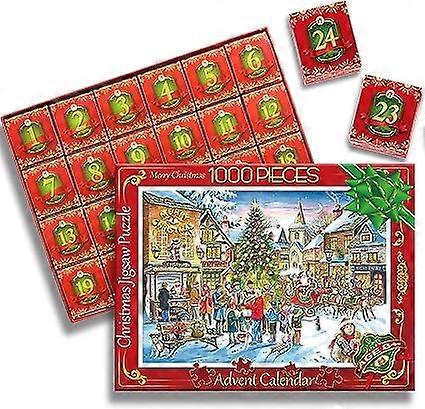 アドベントカレンダー2023、大人のおもちゃのためのジグソーパズル、女性のためのクリスマスギフト、男性、男性、1000ピース、ジグソーパズル、彼女のための誕生日プレゼント、ありがとう、ギフト、フリー