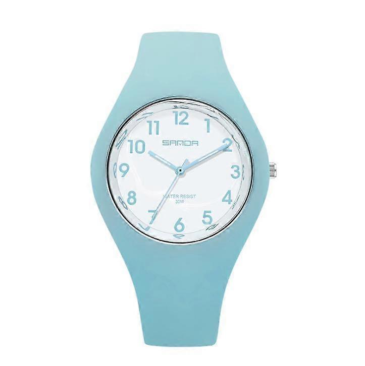 Mujeres Banda electrónica de silicona reloj analógico de cuarzo