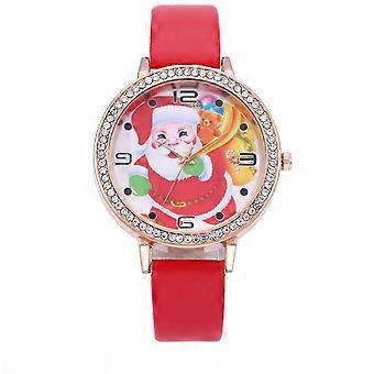 Noël Père Noël Montre ceinture numérique pour hommes et femmes Montre numérique