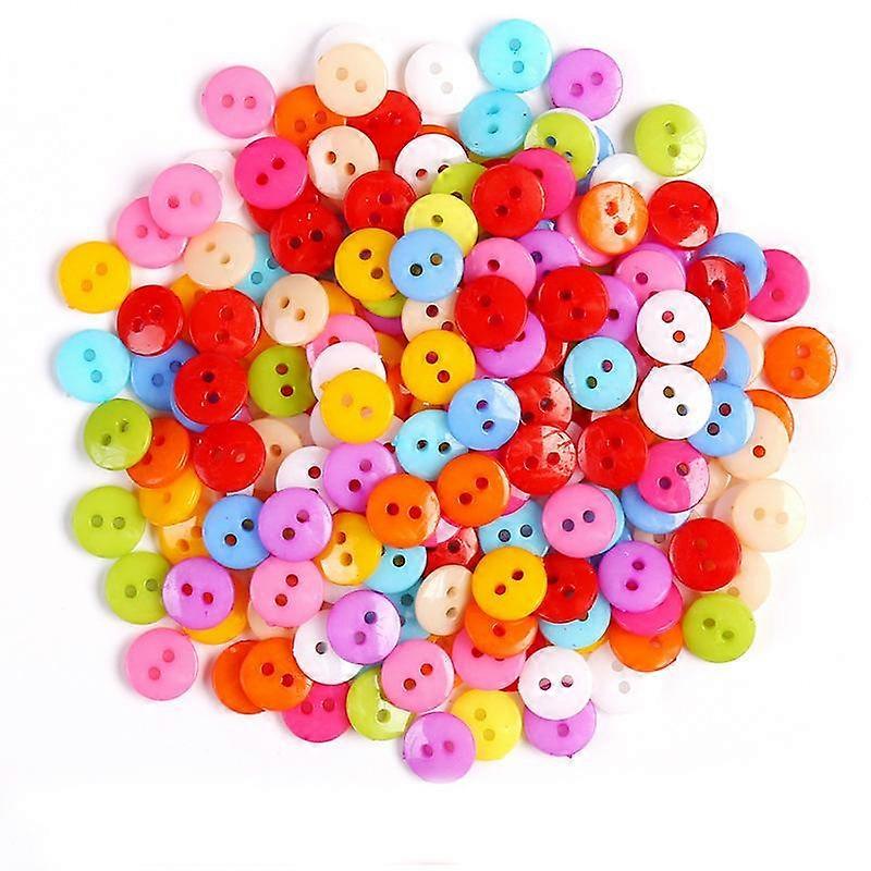 Round resin buttons mixed colors various sizes, for crafts sewing DIY handmade buttons(