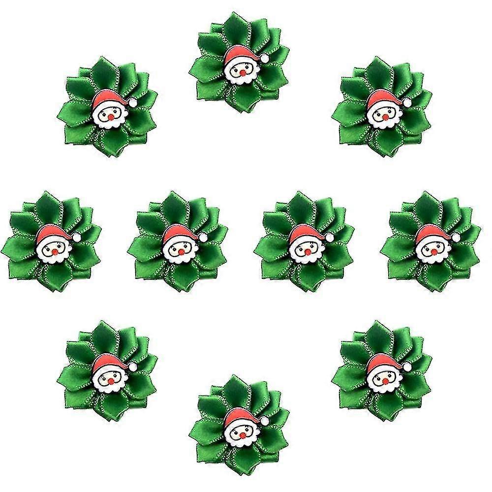 ペット クリスマス 子犬 犬の毛 リボン ラバーバンド付き カーブボウ 花びらフラワーフェスティバル 犬アクセサリー コンビネーションギフト