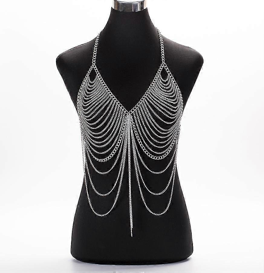 レディース新しいファッションビーチチェーンネックレスアロイチェーンブラロングネックレスとペンダント