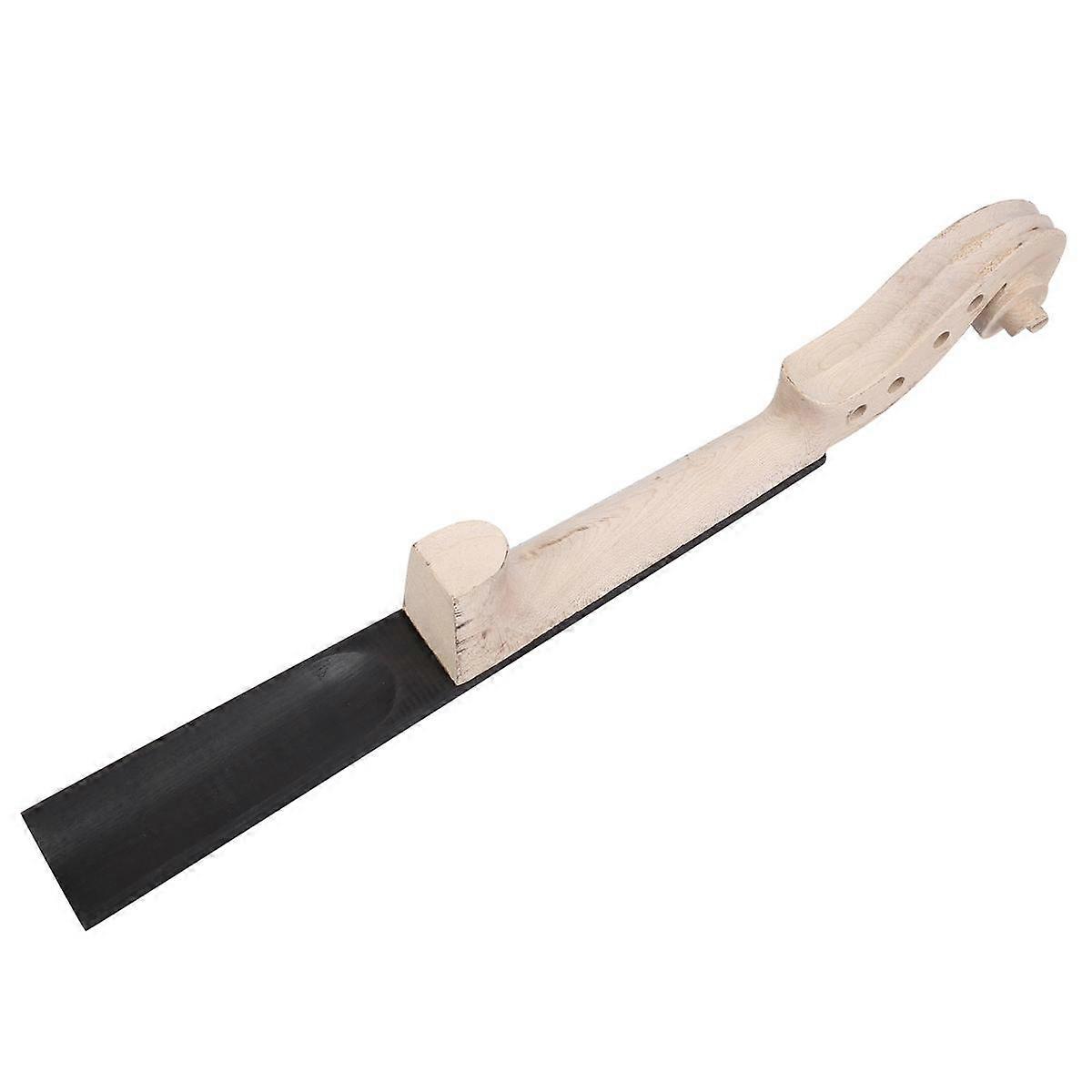 4/4 Size Maple Violin Neck Fingerboard Violin DIY Kit with Hand Carved Scroll