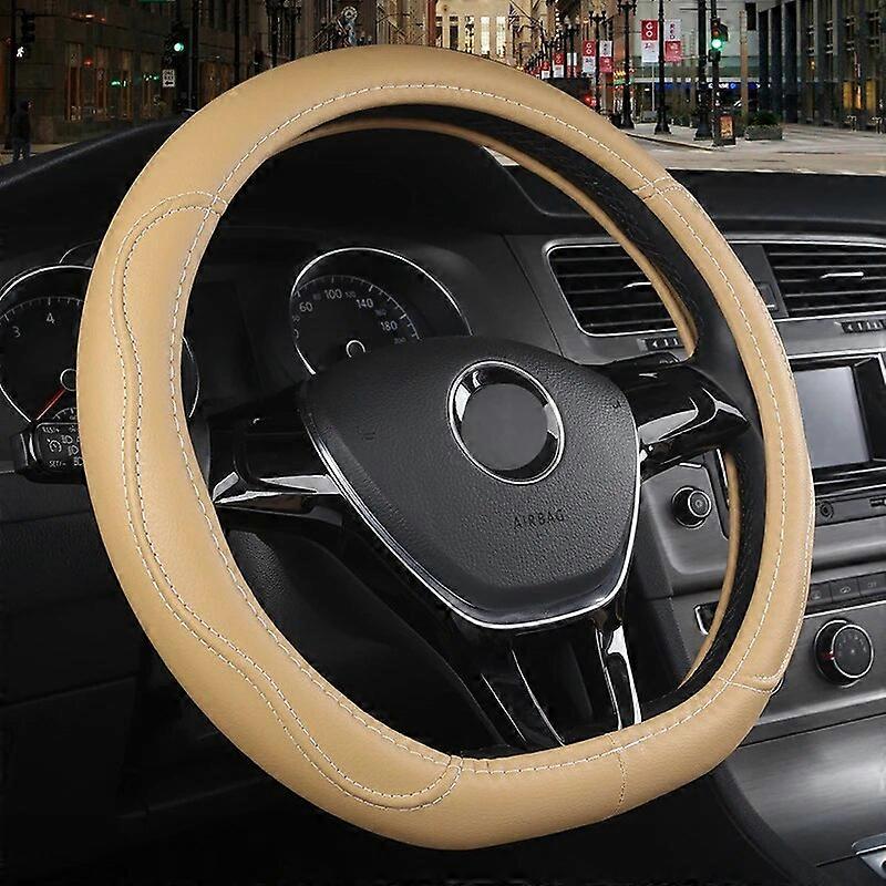 D Form Auto Lenkrad Abdeckung Volant PU Leder für Suzuki Swift 2018 2019 Geflecht auf dem Lenkrad Auto Auto Auto Zubehör