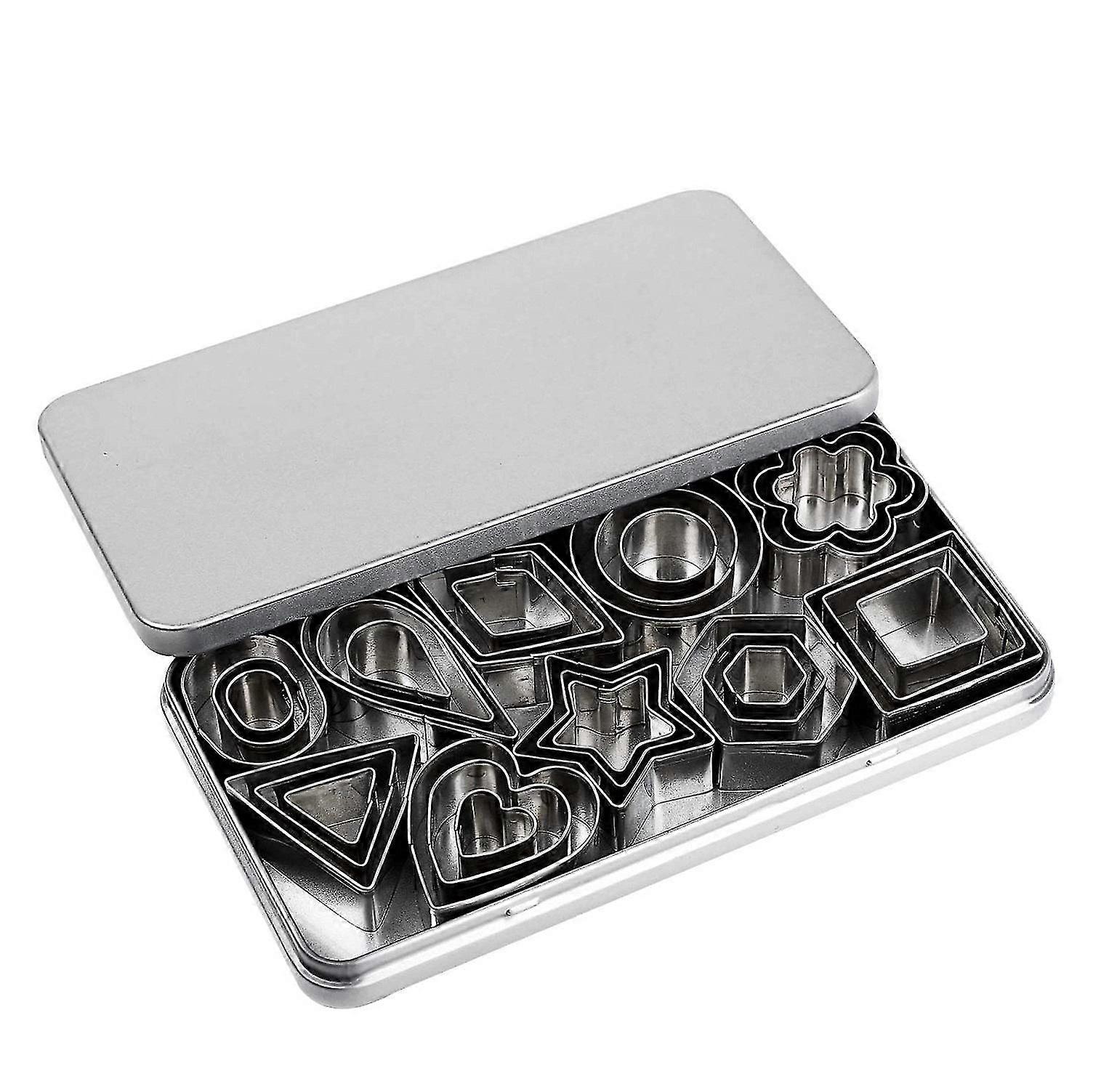 Cookie Cutter, 30 Of Flower, Heart, Star, Geometric Shapes -for Out Dough, Pie & Fruit, Fondant