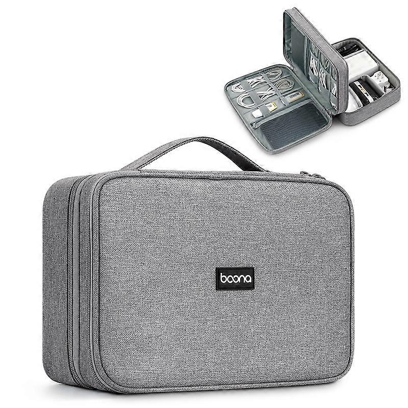 Baona Digital Storage Bag, Spec: XL (Gray)