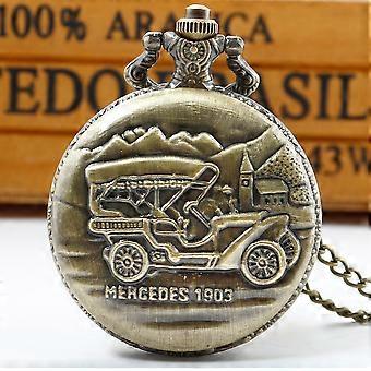 Reloj de bolsillo convertible vintage Steampunk Mujeres Hombres Bolsillo de cuarzo y relojes Fob Collar