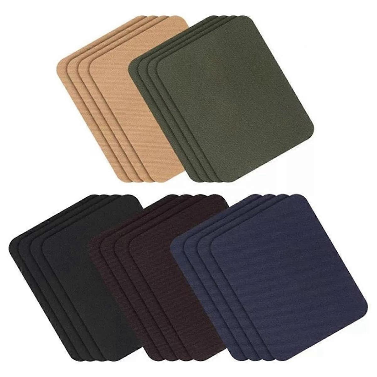 Iron on Repair Patch, 20PCS Multi-Color Fabric Patches Iron on for Clothing Repair Size 3.7In By 4.9In(9.8 cm X 12.8 Cm)