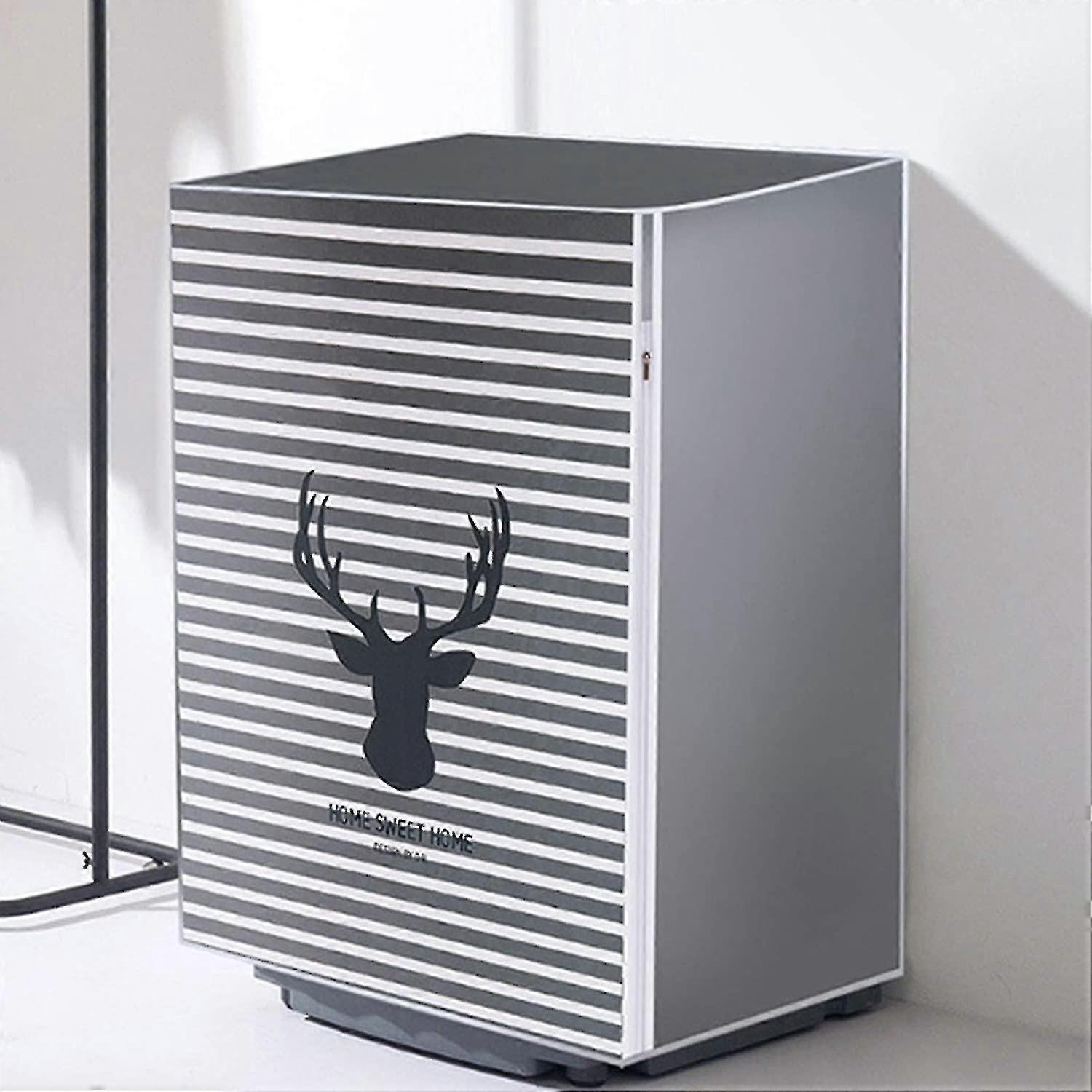Cover For Washing , Loading Dryer D Cover For Sunscreen, Cute Animal Patterns Ren (r,striped Deer)