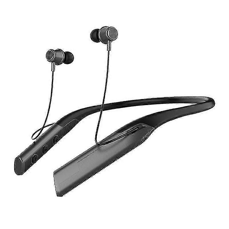 Binaural Wireless Headset Bluetooth-compatible Neck-hanging Earphone Subwoofer