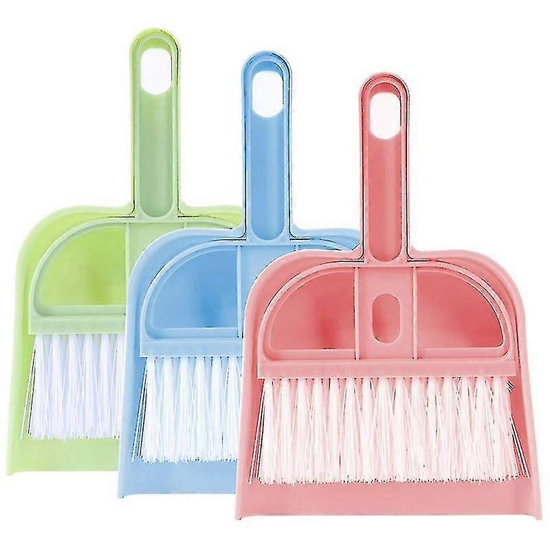 3 Pack Hand Broom And Dustpan Set Compatible