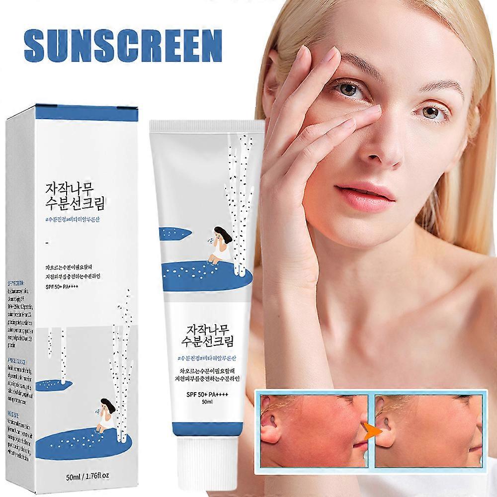 1/2Pcs SPF50+ Moisturizing Sun Cream, Oil Control Refreshing Sunscreen 50ML