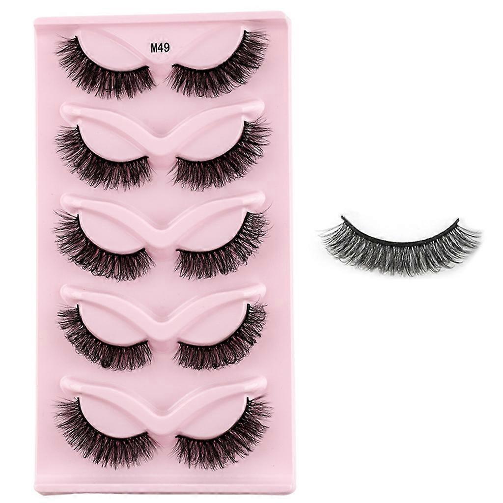 Wispy Lash Volume Eyelashes Handmade Fake Eyelash Extension Reusable Beauty Tool