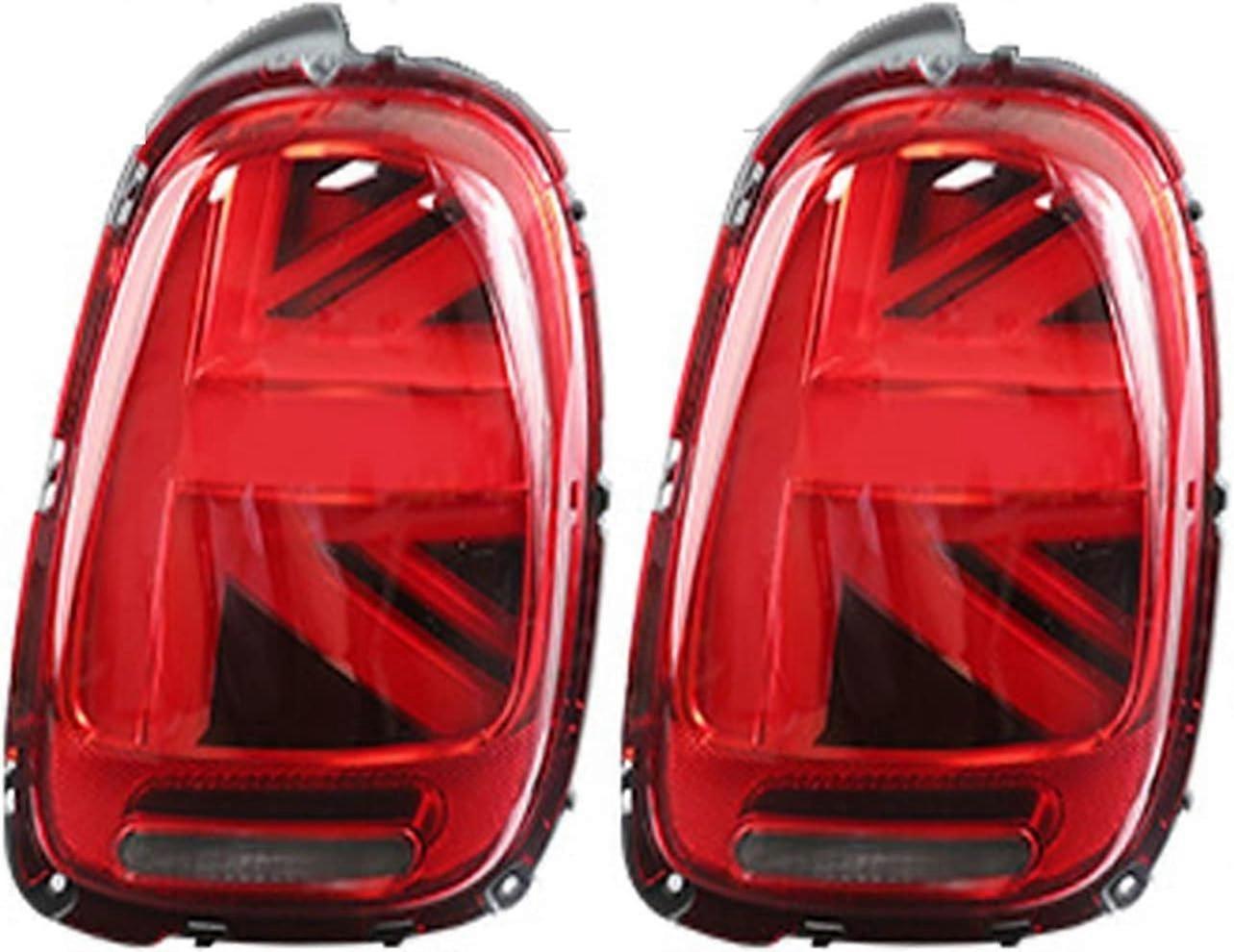 Car Tail Lights For BMW For F55 F56 F57 For Mini For Cooper Rear Lamp DRL + Dynamic Turn Signal + Reverse + Brake Taillight Rear Tail Lamps (Color : R