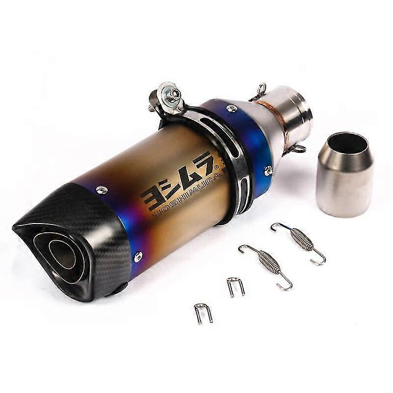Exquisite exhaust pipeUniversal Motorrad Yoshimura Auspuffrohr Flucht Fr MT07 R15 Ninja 400 NMAX 155 GSXR Modifiied Carbon Faser Schalldmpfer DB Mrder