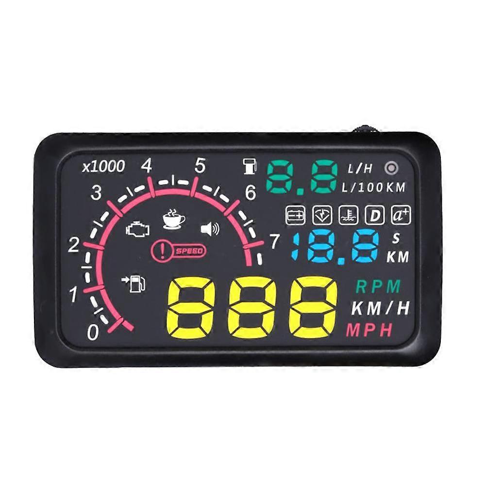 Auto Hud Display Car Projector Alarm OBD2 Head Up Display Speedometer Windshield Electronic Accessories