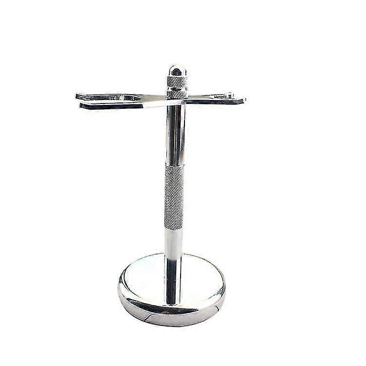 Razor And Brush Stand - Classic Shaving Razor Safety Razor Stand And Brush Stand Holder With Non-slip Base For Most Of Razor And Brush - Silver