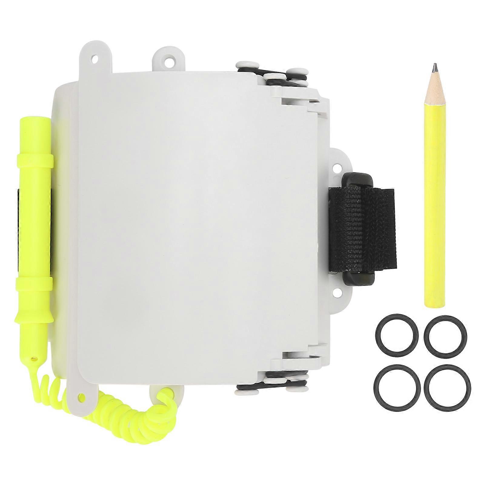 Diving Wrist Writing Slate Underwater Adjustable Write Slate with Pencil Dive Accessory