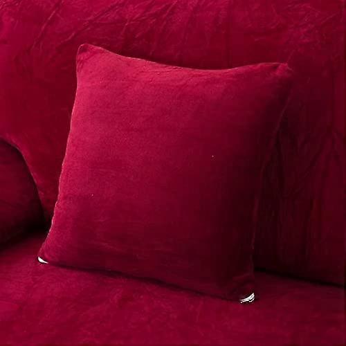PlushCase Housse de Coussin 45x45cm-Rouge