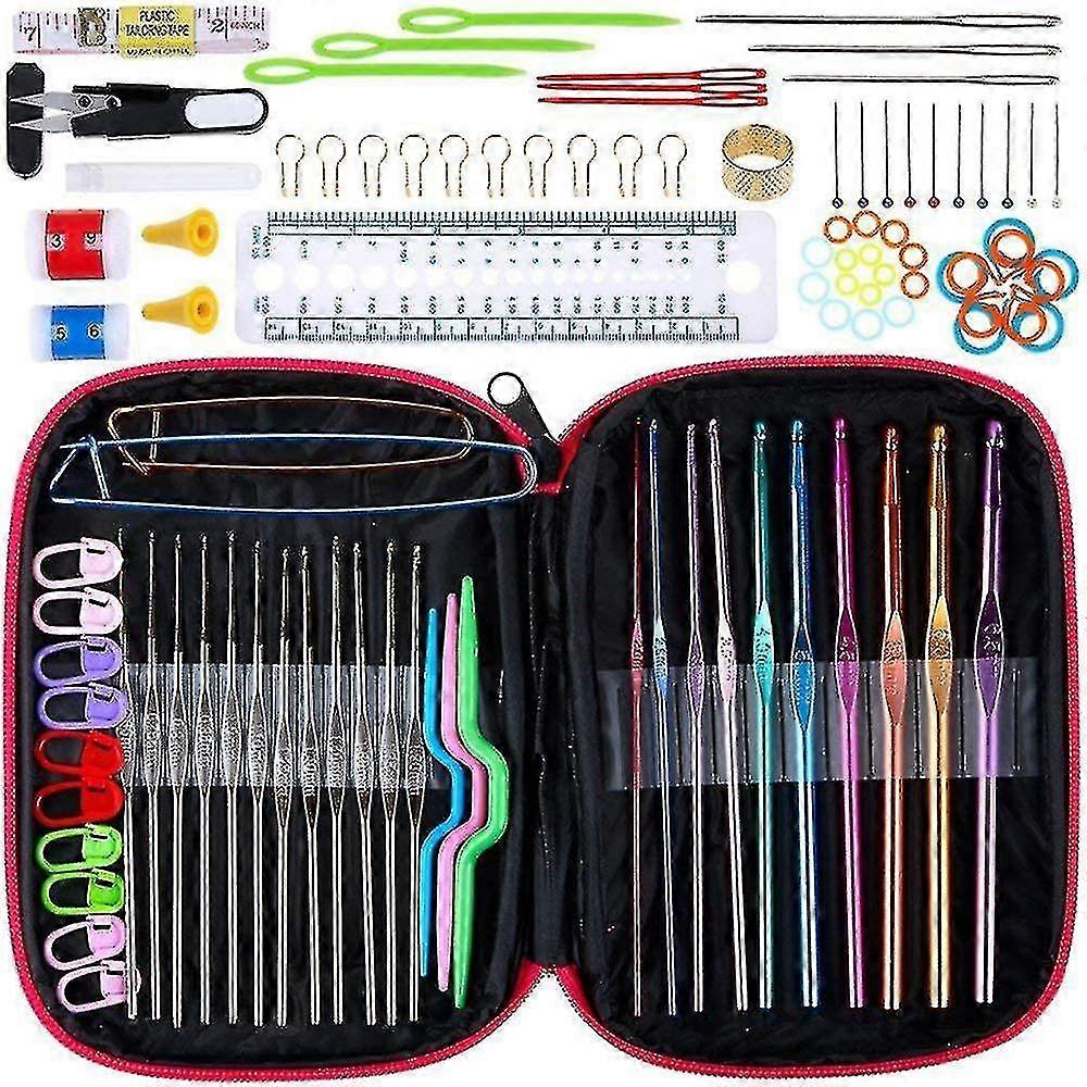 Crochet Needles Kit 100pcs Crochet Hooks Set Knitting Tools Accessories Knitting