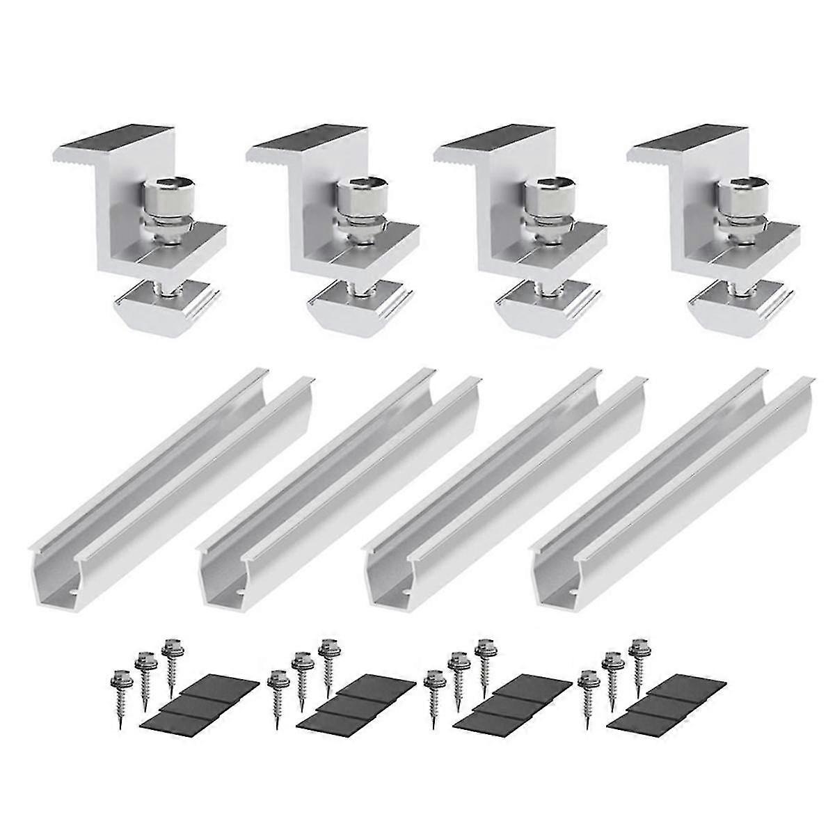 Solar Panel Mount Bracket Photovoltaic Panel Rail Solar Panel Mount Fastening Module With Mid For T