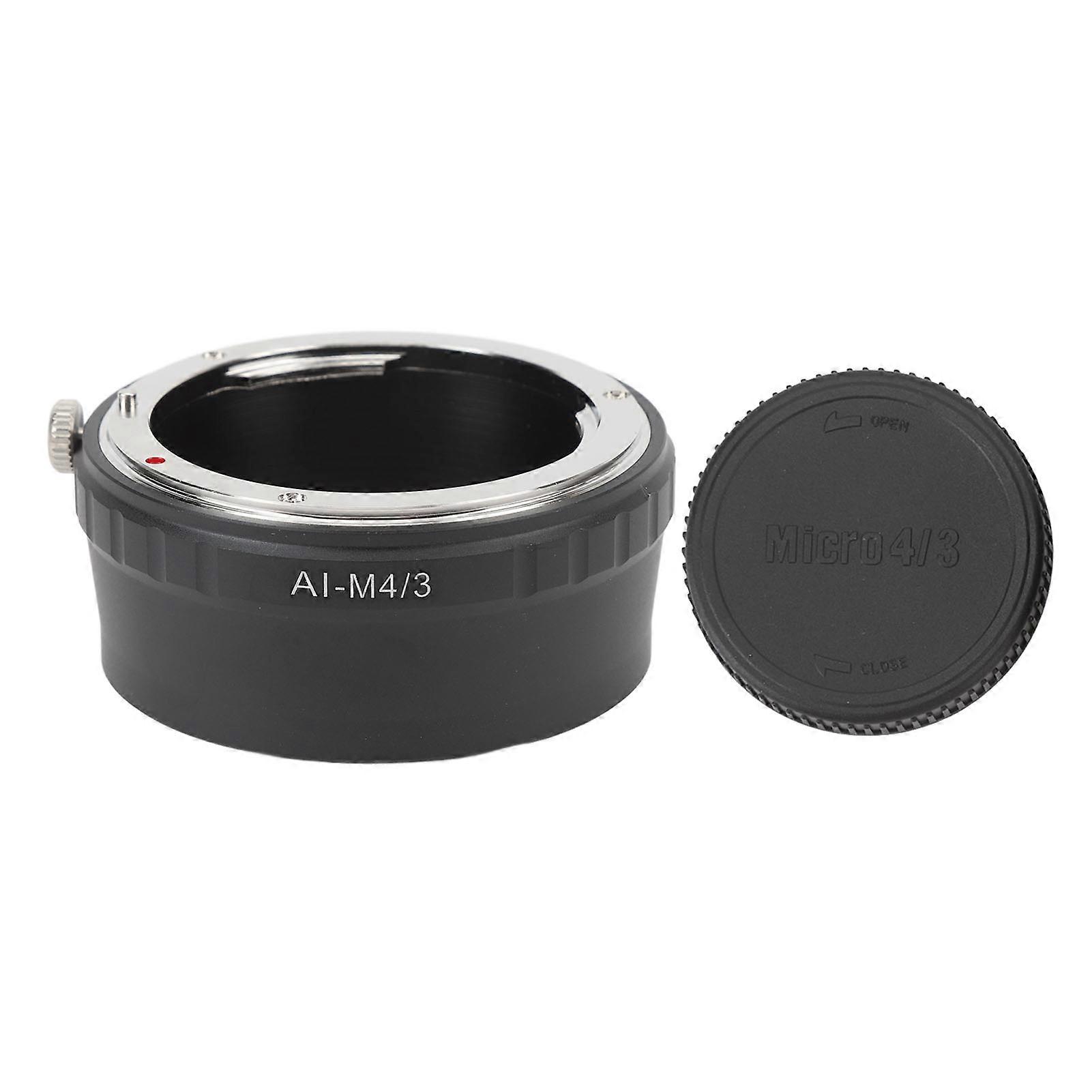 Lens Mount Adapter High Accuracy Lens Converter Ring with M4/3 Lens Rear Cover for F to M4/3 Mount for G10 G12 for E P3 E PM1