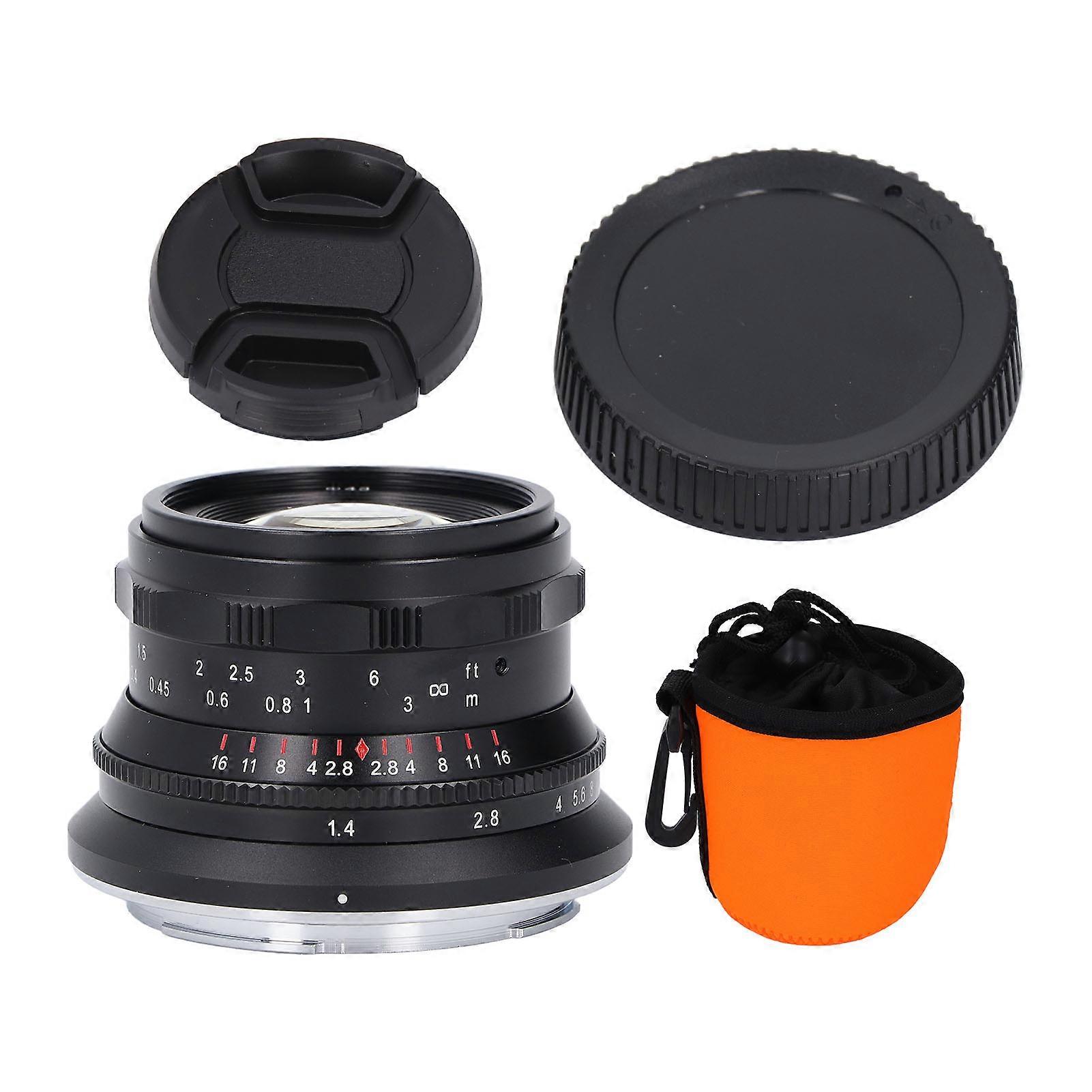 35mm F1.4 Full Frame Portrait Lens Optical Glass Large Aperture Fixed Manual Focus L Mount Camera Lens for Leica SL SL1 SL2