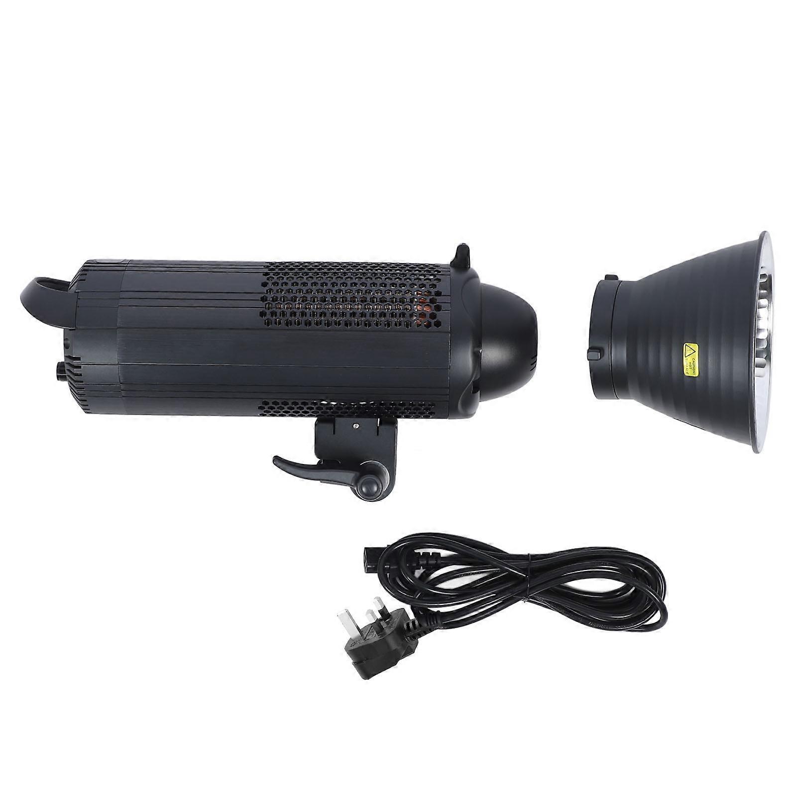 300W Studio Strobe Light 5500K Portable Photography Flash CRI97+ Stepless Dimming Soft Light for Live Streaming Video Recording 100‑240V UK Plug