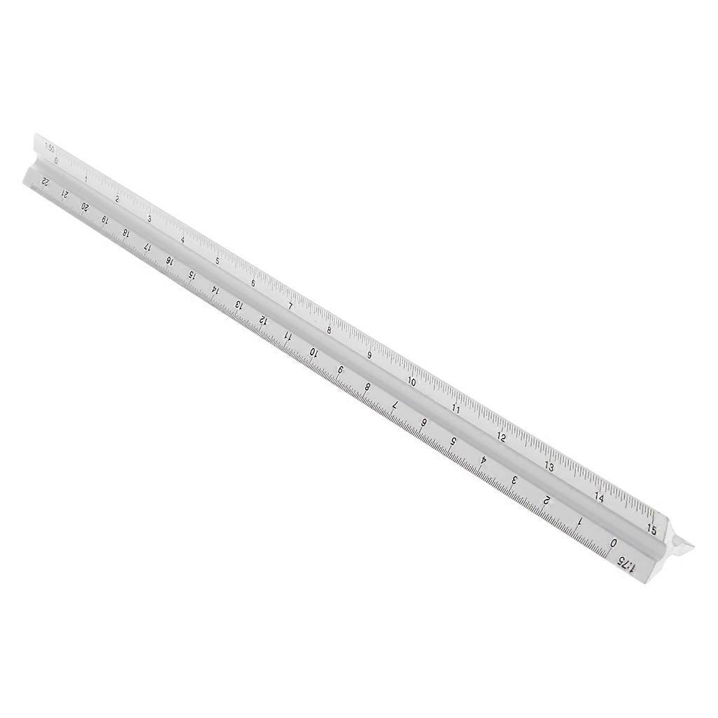  30cm Aluminium Metal for Triangle Scale Architect Engineer Technical Ruler 12"