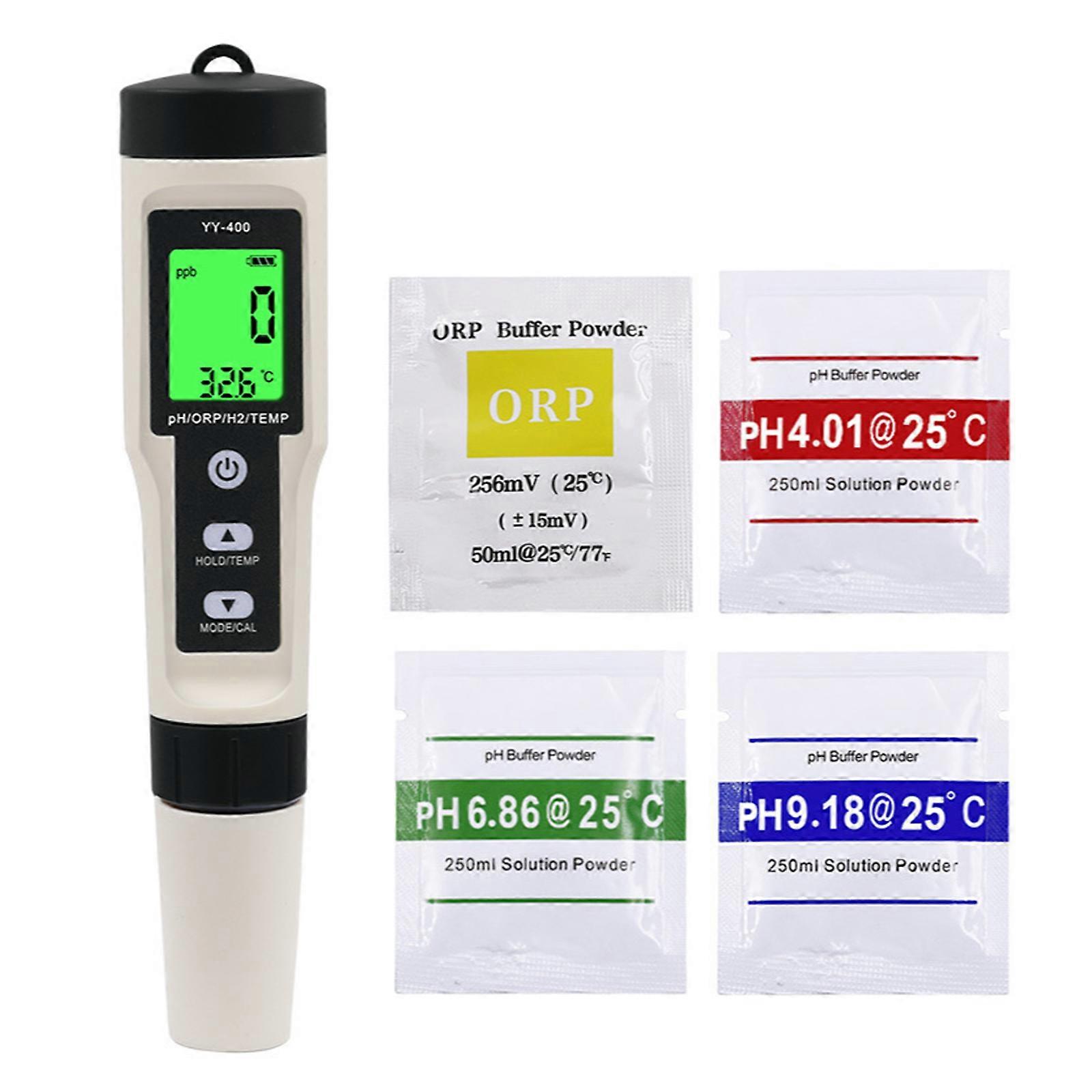 Portable Water Quality Test Meter PH Meter pH/ORP/H2/TEMP Meter for Household