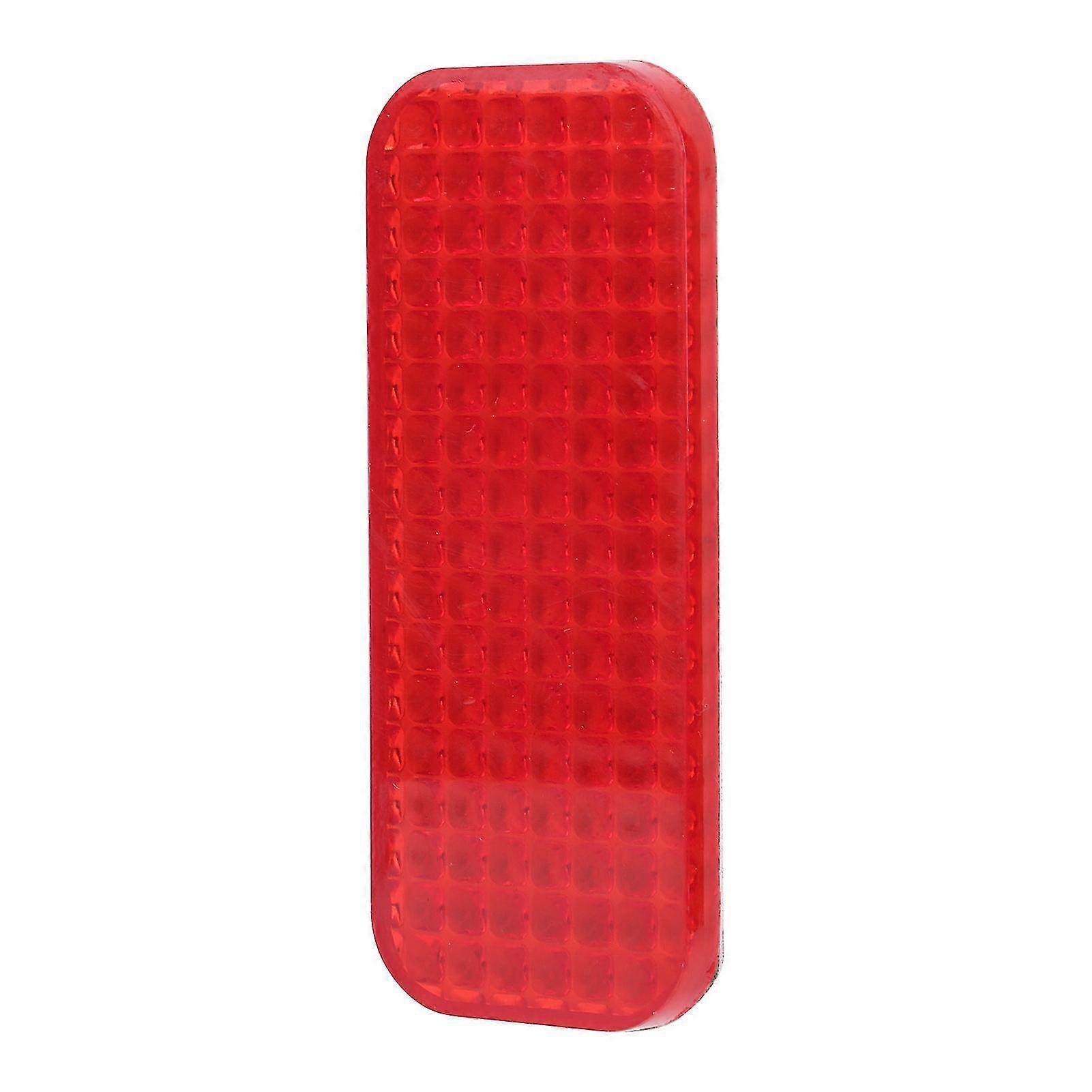 Universal Red Reflective Sticker compatible with Automobile Motorcycle - Rectangular Shape