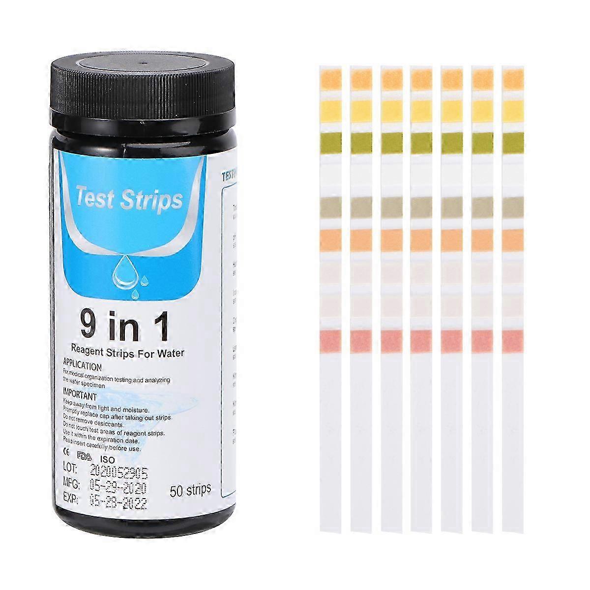 50pcs Water Quality Test Strips Aquarium PH Level Testing Papers Colorful