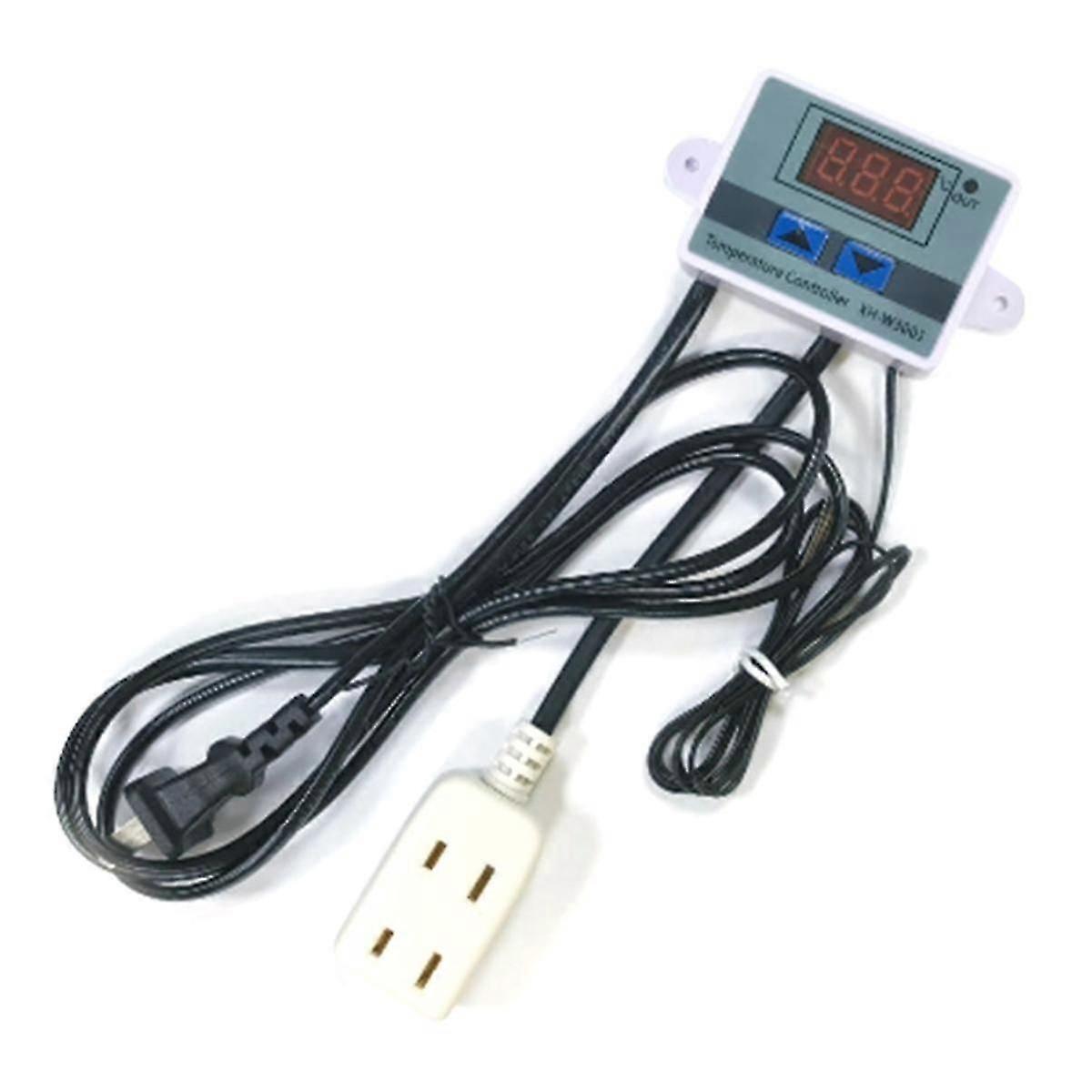 Digital Led Temperature Controller Electronic Thermostat Switch With Waterproof Probe Temperature Socket Us Plug