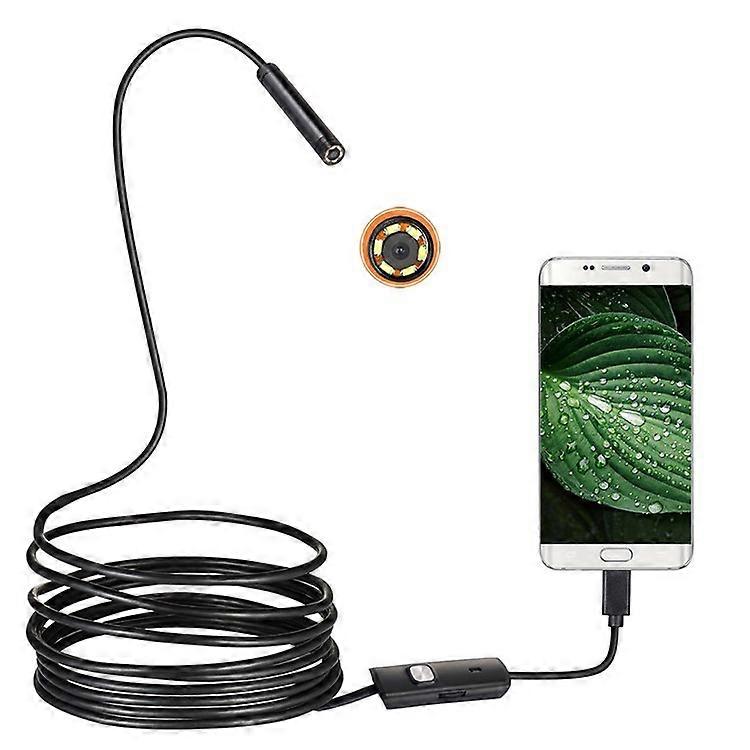 Type A 1m USBnspection Camera Borescope Scope Camera with 5.5mm/6 LED Lights for Android Windows