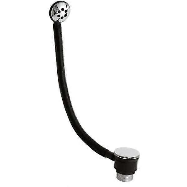 Nuie Push Button Bath Waste With Overflow - Chrome