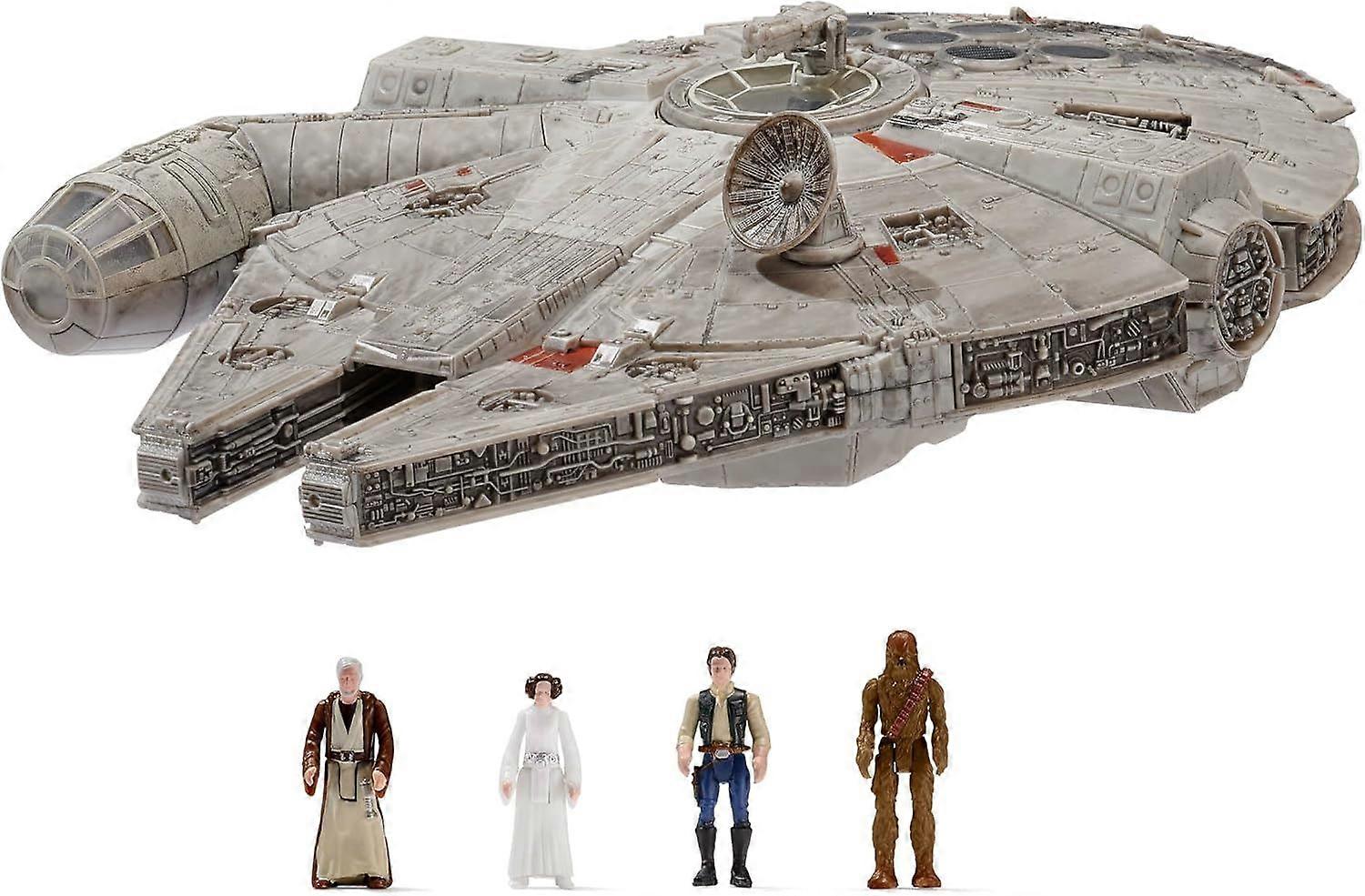 Micro Galaxy Deluxe Vehicle (9Inch Vehicle & Figure) - Millenium Falcon Wave 1r
