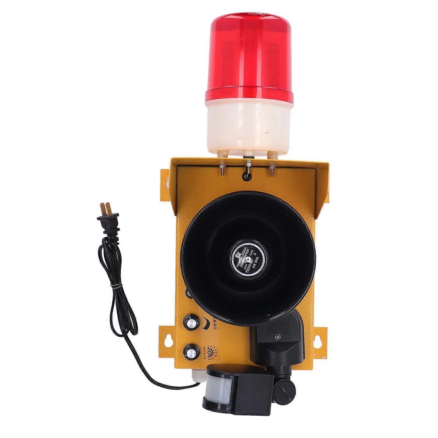 Industrial Sound Light Alarm Waterproof LED Noiseless Volume Adjustable 130DB Warning Light Security