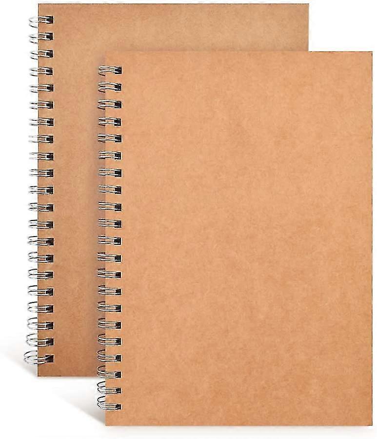 Soft Cover Journal Blank Spiral Notebook 2-pack
