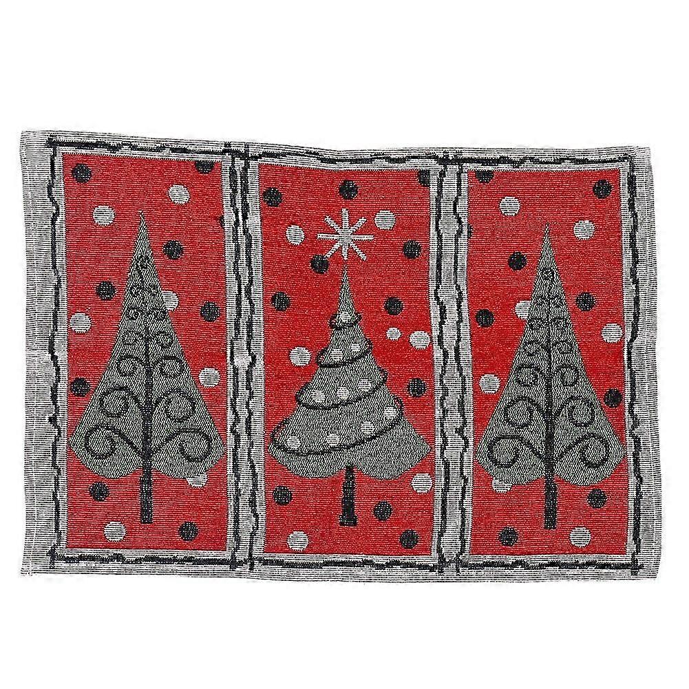 Knitted Fabric Creative Multiple Colour Placemat Tablecloth for Xmas Ornament JIKAIX